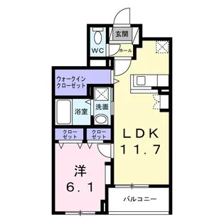 カーサ コロレ【3階】の間取り