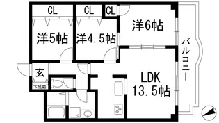 メゾン鳥居坂【2階】の間取り
