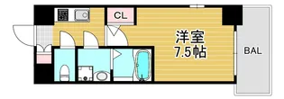 アドバンス西梅田II【9階】の間取り