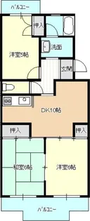 センチュリーハイツ【2階】の間取り