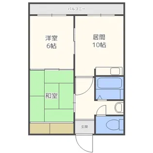 瀬比亜館北25条【1階】の間取り
