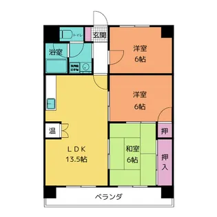 アップヒル野々山ビル(AP-HILL野々山ビル)【5階】の間取り