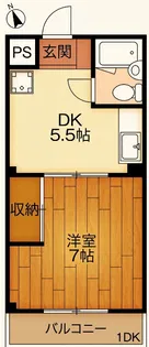 びーはいぶ・ほそや【3階】の間取り