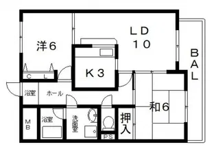ニューエスポワール【2階】の間取り