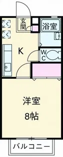 ラルクアン・シエルB【1階】の間取り