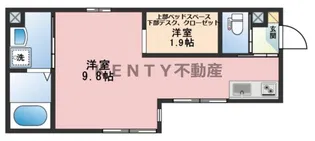 haut pont【1階】の間取り
