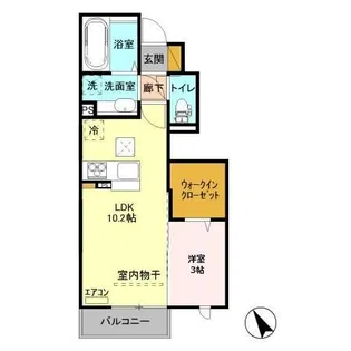 CRESCENT【1階】の間取り