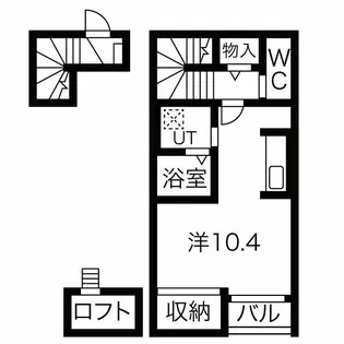 フェルトHanDen【2階】の間取り