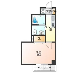 ラ・ヴィラ阿倍野【4階】の間取り