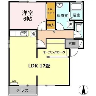 ボナール【1階】の間取り
