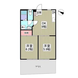 フォレストバード【1階】の間取り