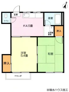 ホワイトハイムB【2階】の間取り