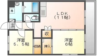 サンガーデン【3階】の間取り