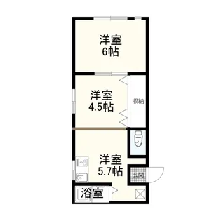 メゾン・サペリア・山代【1階】の間取り