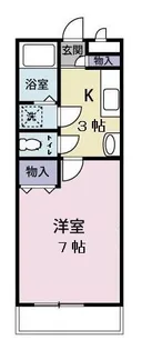 グランデイジ山之口【3階】の間取り