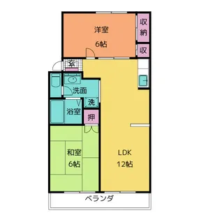ハートピア春日井B【2階】の間取り