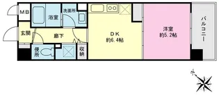 プライムネクサス東大井【1階】の間取り