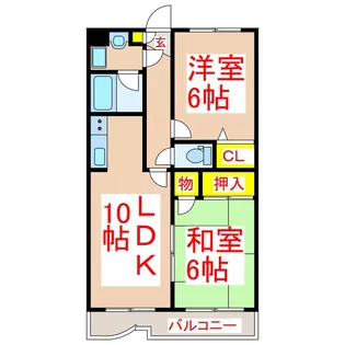 リーベさつま【1階】の間取り