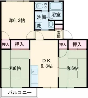 兵庫県加古川市加古川町北在家【アパート】の間取り