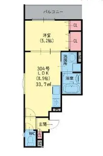 大阪府大阪市西成区山王3【アパート】の間取り