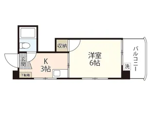 メッド白島【2階】の間取り