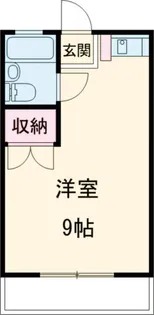 タウンハイツ初沢【1階】の間取り