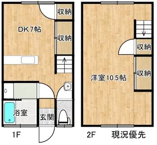 1DKの間取り画像