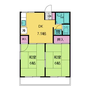 カーサ・ヤマト【1階】の間取り
