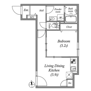 Branche鷺ノ宮II【1階】の間取り