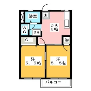 コーポまどか【1階】の間取り