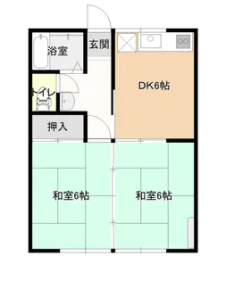 コーポMOMOB棟【2階】の間取り