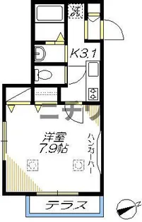 カナールサイド【1階】の間取り