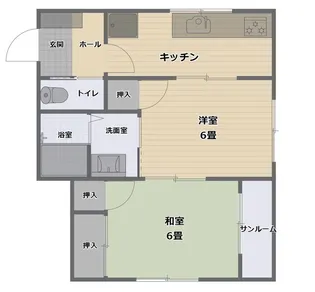 ハイツ・ミユキ【2階】の間取り