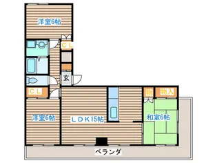 ファーストレイト25【3階】の間取り