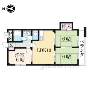 ステーションパレス京都【1階】の間取り