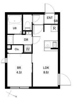 コンポジット品川戸越【2階】の間取り