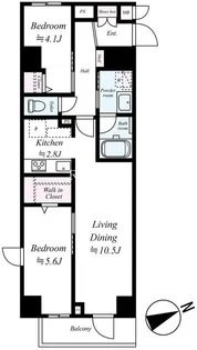 ヴェルデ若葉【2階】の間取り