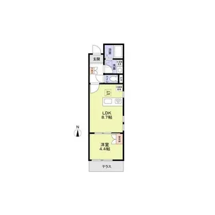 東京都文京区小日向2【アパート】の間取り