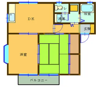 静岡県浜松市中央区雄踏町山崎【アパート】の間取り