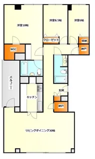 ブラフ100【7階】の間取り