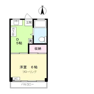 神庭コーポ【3階】の間取り