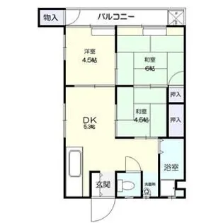 島マンション【2階】の間取り