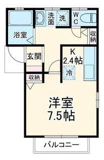 冨田アパート【2階】の間取り