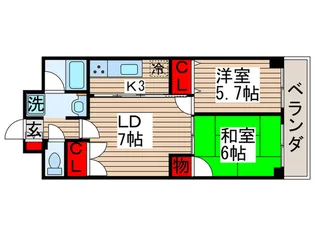 ピュアコ-トJ【2階】の間取り