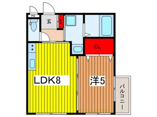 Rise Iwatsuki【1階】の間取り