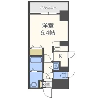 レジディア天神橋【4階】の間取り