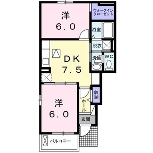 アールフォーレ【1階】の間取り