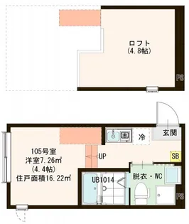 Haimish HORIKIRI【1階】の間取り