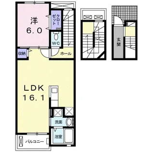 群馬県高崎市浜尻町【アパート】の間取り
