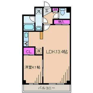 神奈川県川崎市幸区小倉3【マンション】の間取り
